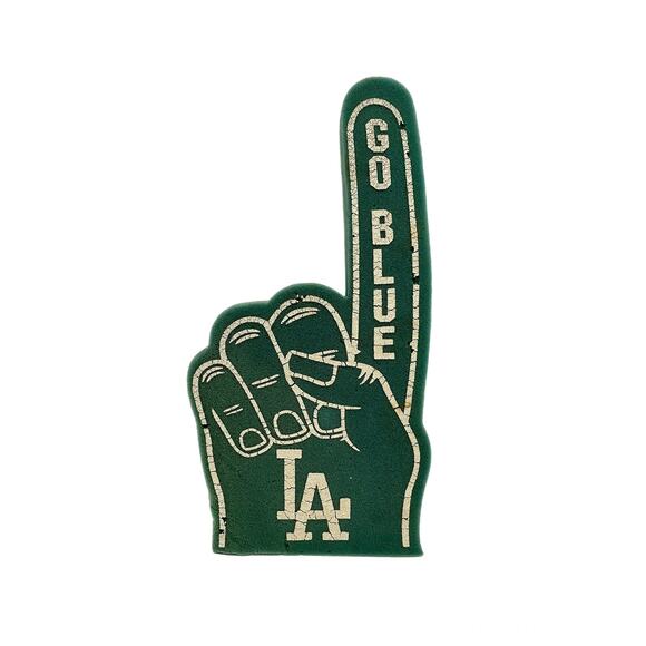 Vintage MLB Los Angeles Dodgers "GO BLUE" Foam Finger - Picture 2 of 7
